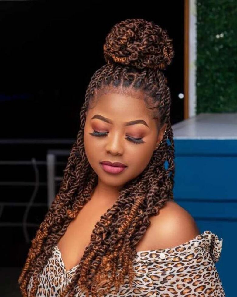 black girls hairstyles half up bun - Luxe Digital