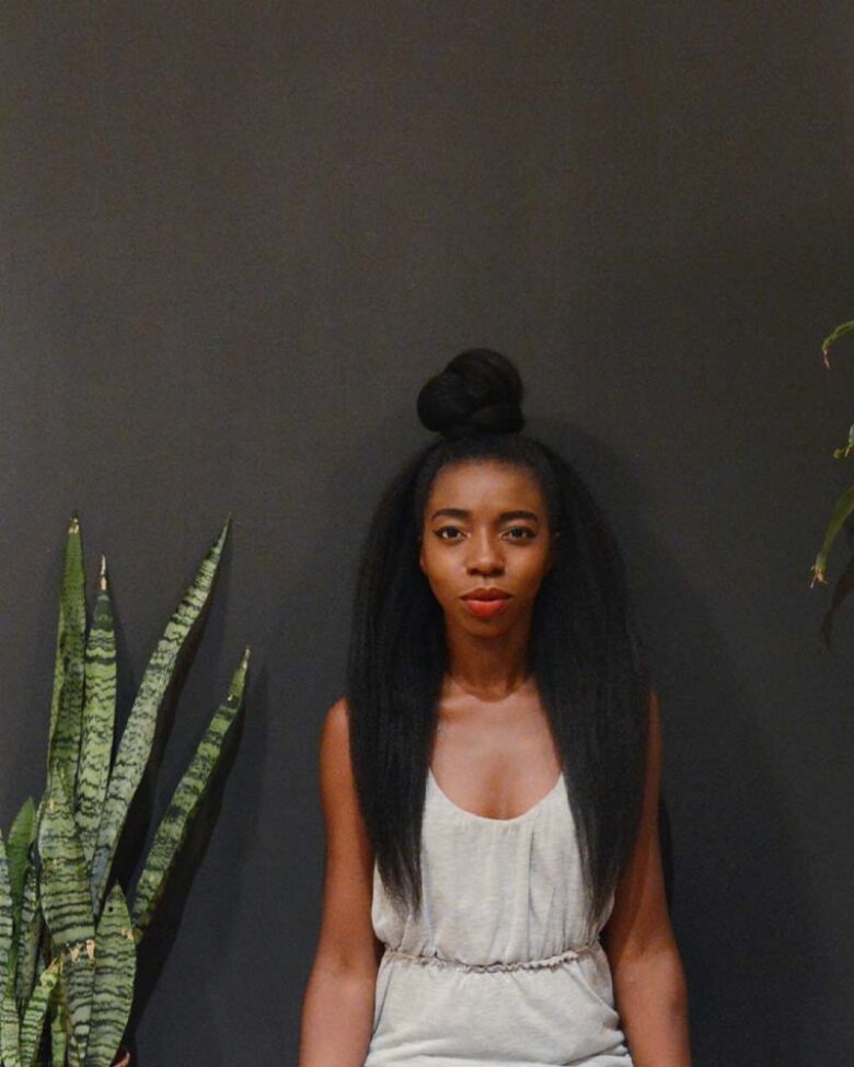 black girls hairstyles half up top knot - Luxe Digital