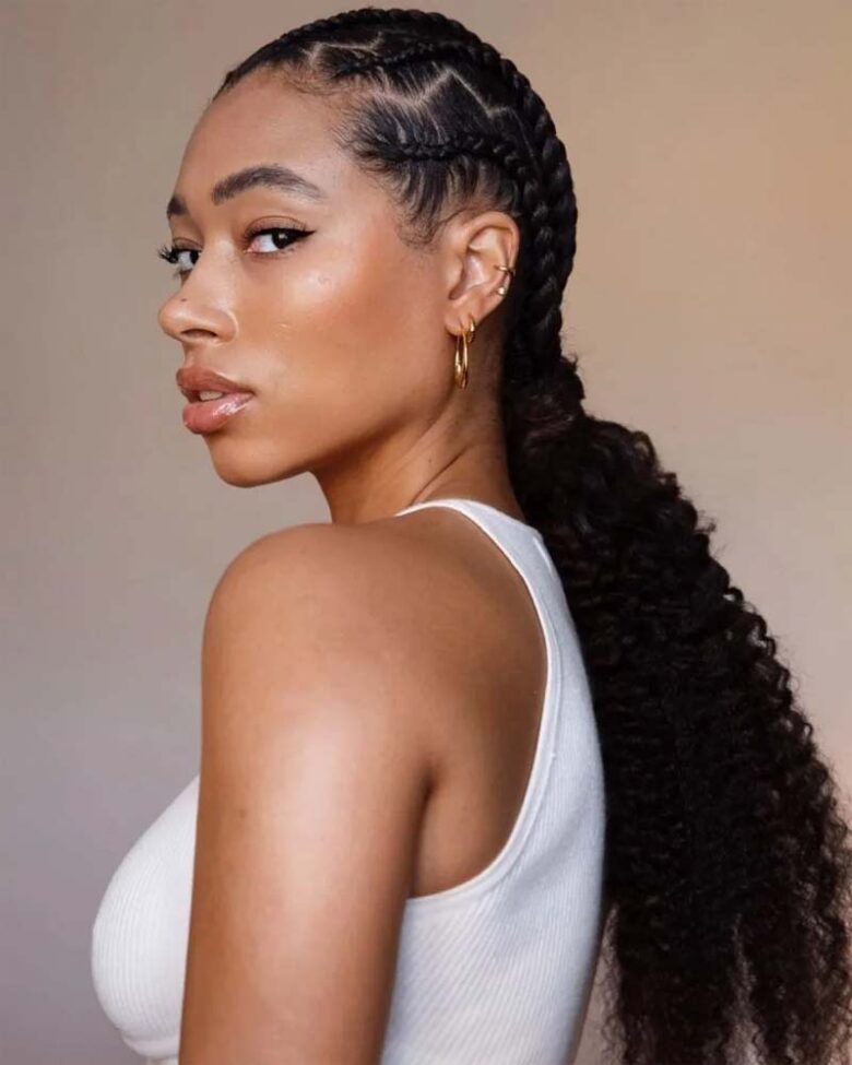 black girls hairstyles low ponytail - Luxe Digital