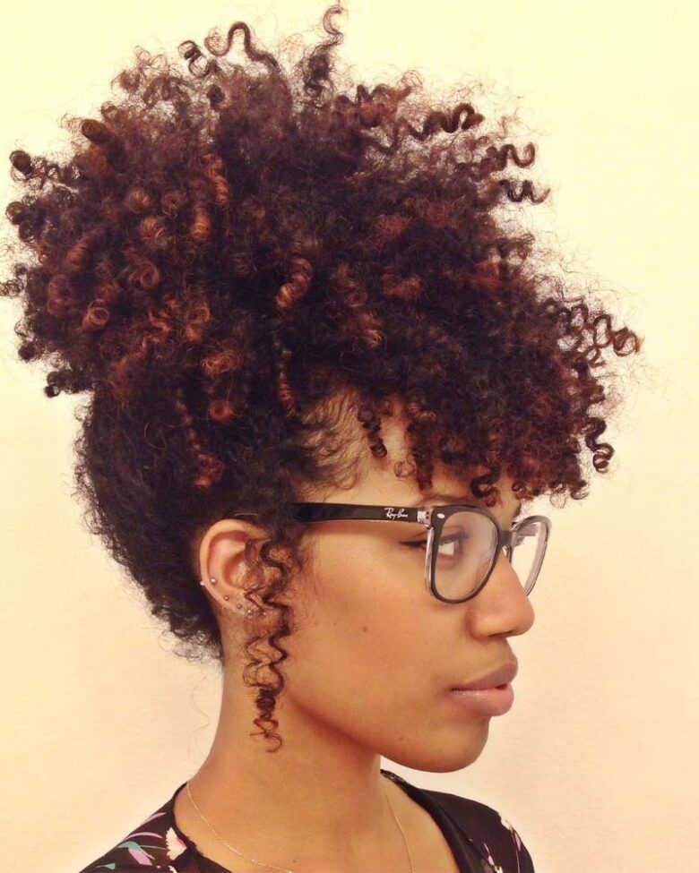 black girls hairstyles pineapple updo - Luxe Digital
