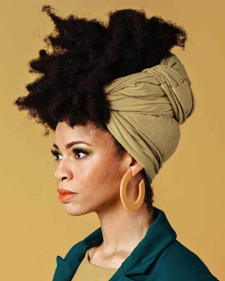 black girls hairstyles scarf updo - Luxe Digital