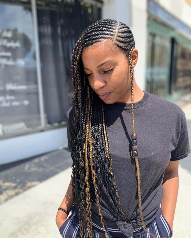 black girls hairstyles side braid - Luxe Digital