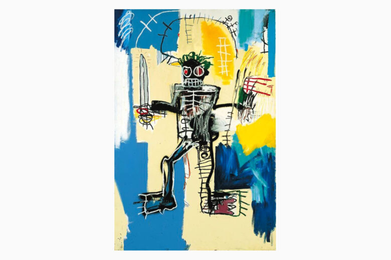 most expensive basquiat paintings warrior - Luxe Digital