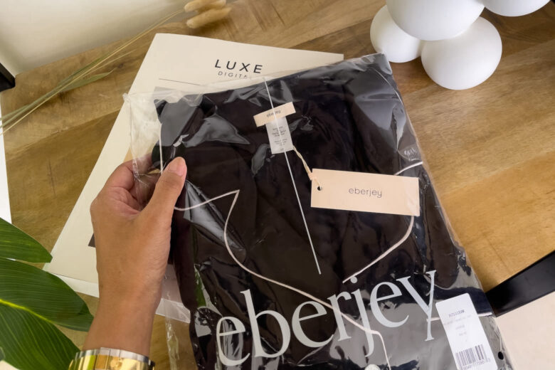 Eberjey Gisele pajamas review package - Luxe Digital
