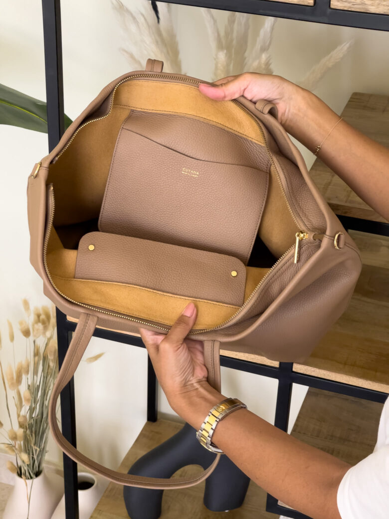 Cuyana Easy Tote review inside - Luxe Digital