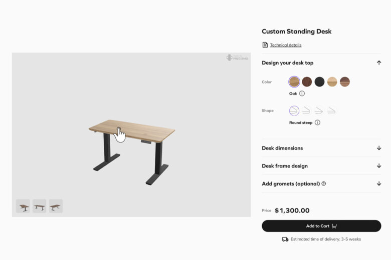 Oakywood standing desk review customization - Luxe Digital