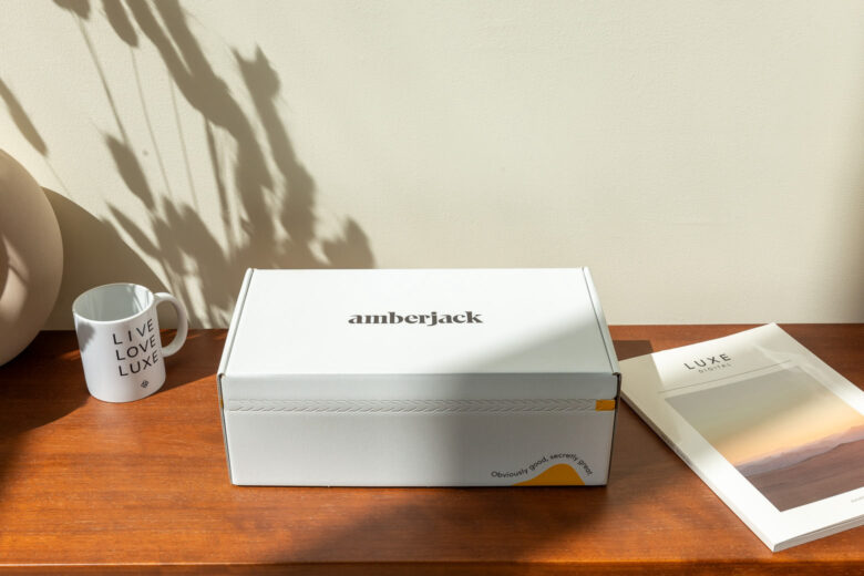 Amberjack cap-toe review box - Luxe Digital
