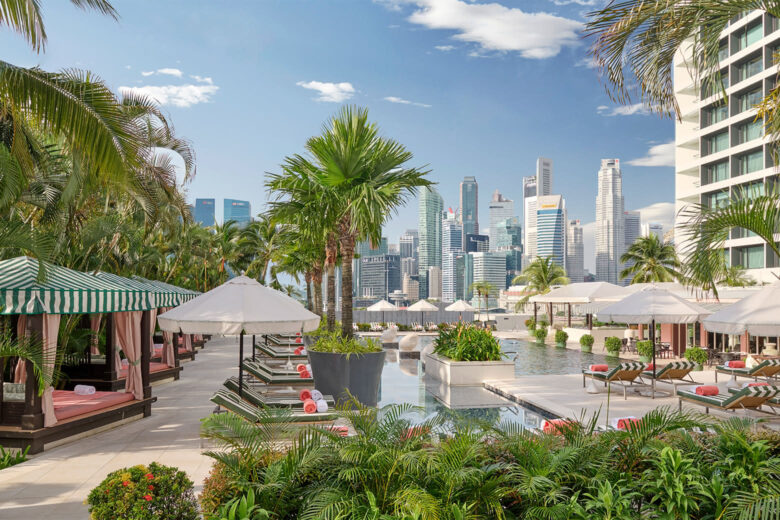 mandarin oriental singapore review swimming pool day luxe digital